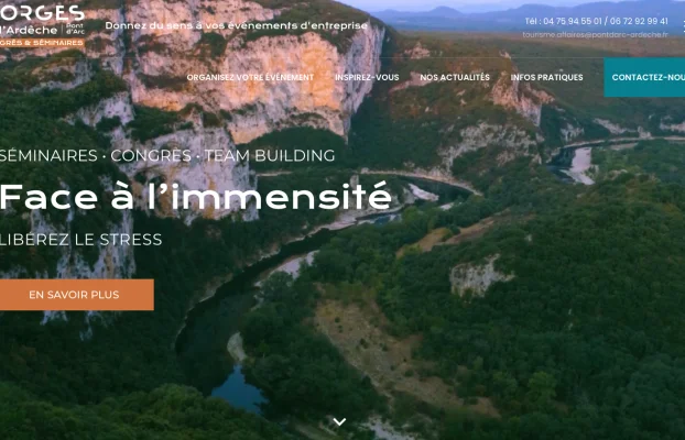 Avanti annonce la sortie du site internet des Gorges de l’Ardèche – Pont d’Arc